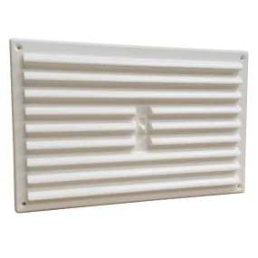 9" x 6" White Adjustable Air Vent Louvre Grille Cover Hit & Miss