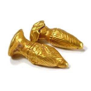 A pair of Anatolian Gold Ear Plugs, Early Bronze Age, ca. 3000 BCE