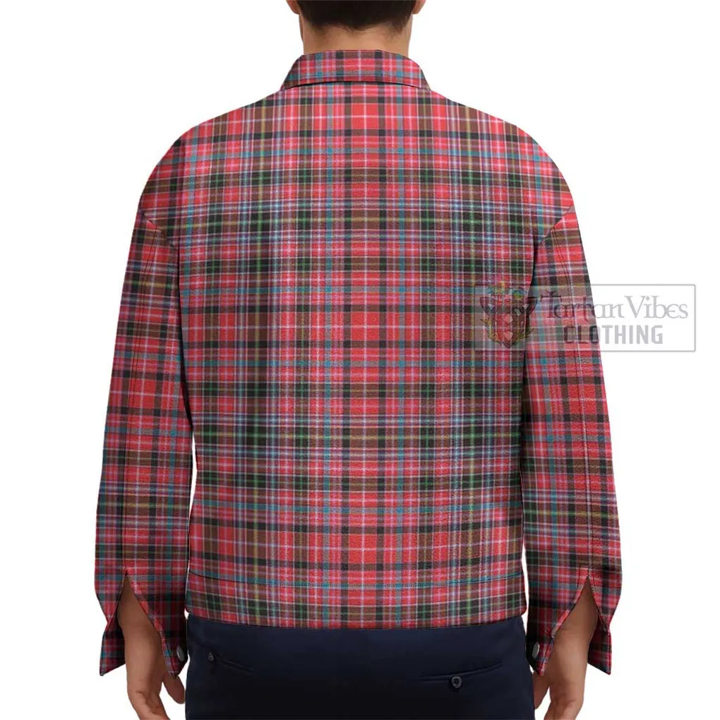 Aberdeen District Tartan Unisex Lapel Cotton Jacket