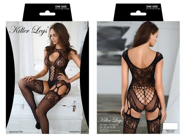 Adore Me Fishnet Bodysuit