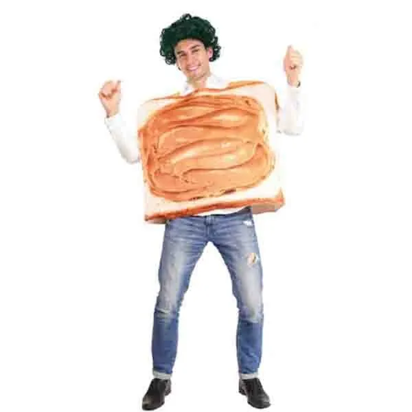 Adult Peanut Butter with Toast Unisex Costume