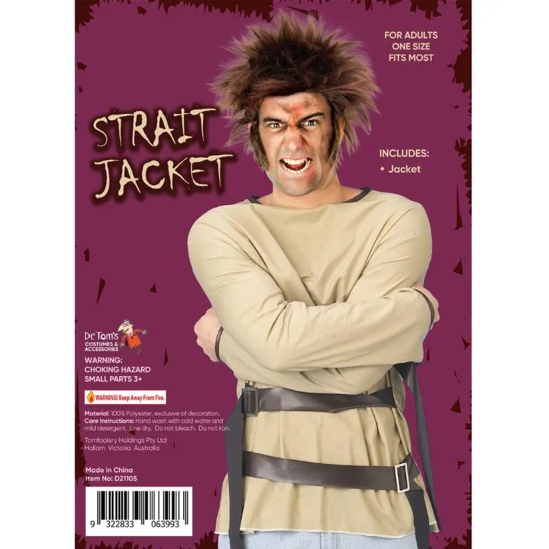 Adult Restrained Costume - Straight Jacket