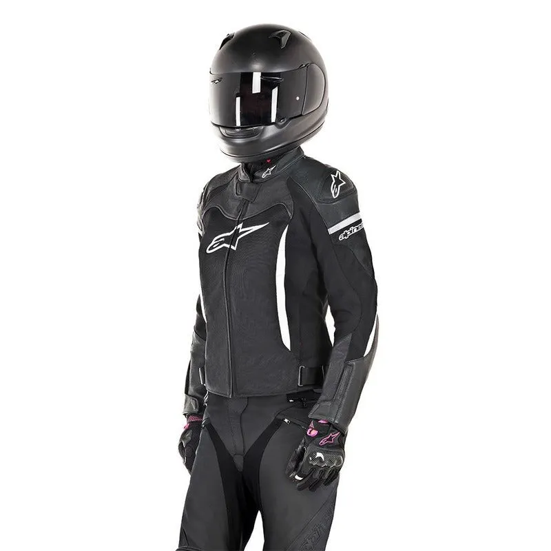 ALPINESTARS STELLA SPX AIR FLOW MOTORCYCLE JACKET - BLACK/WHITE