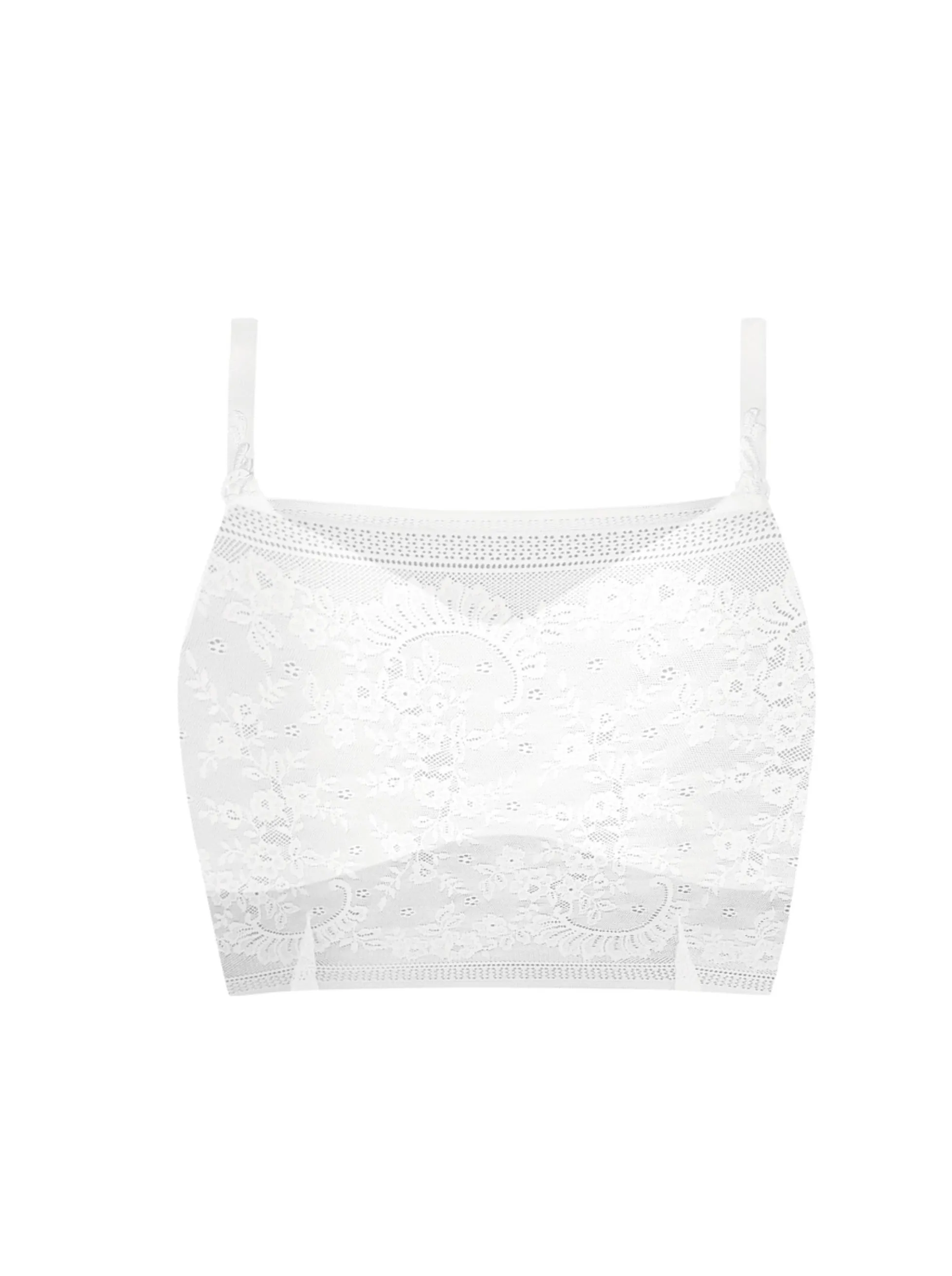 Amoena Amber Lace Accessory Top: White