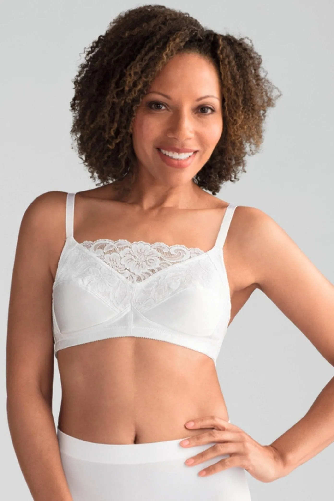 Amoena Isabel Mastectomy Camisole Bra - White