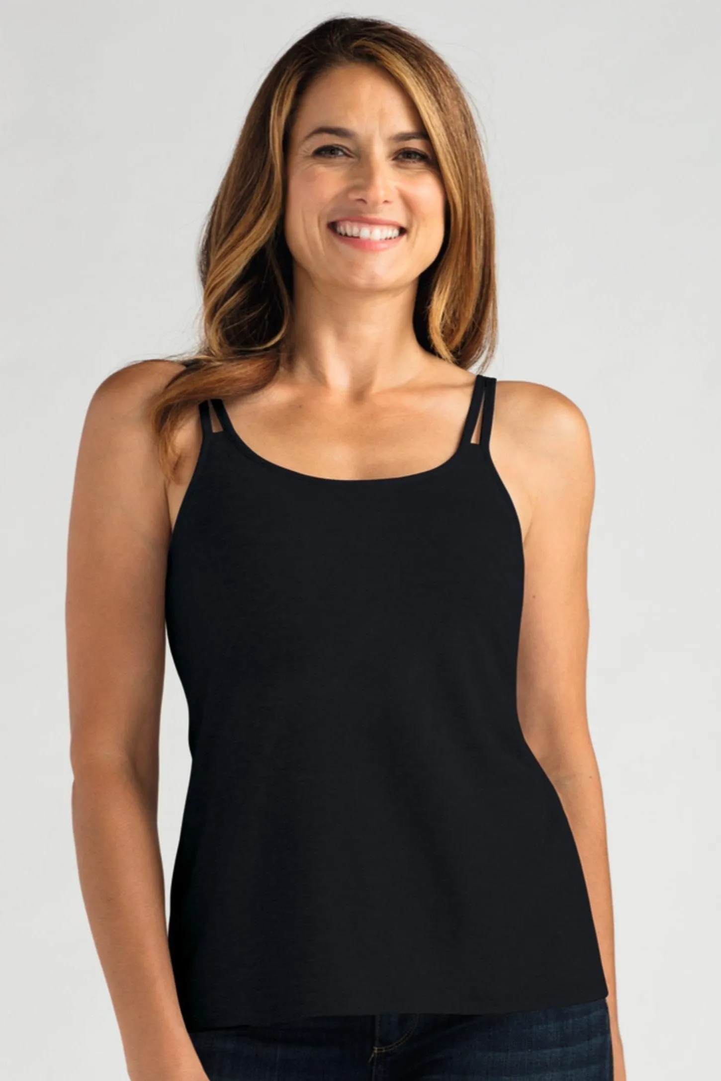 Amoena Valletta Mastectomy Top - Black