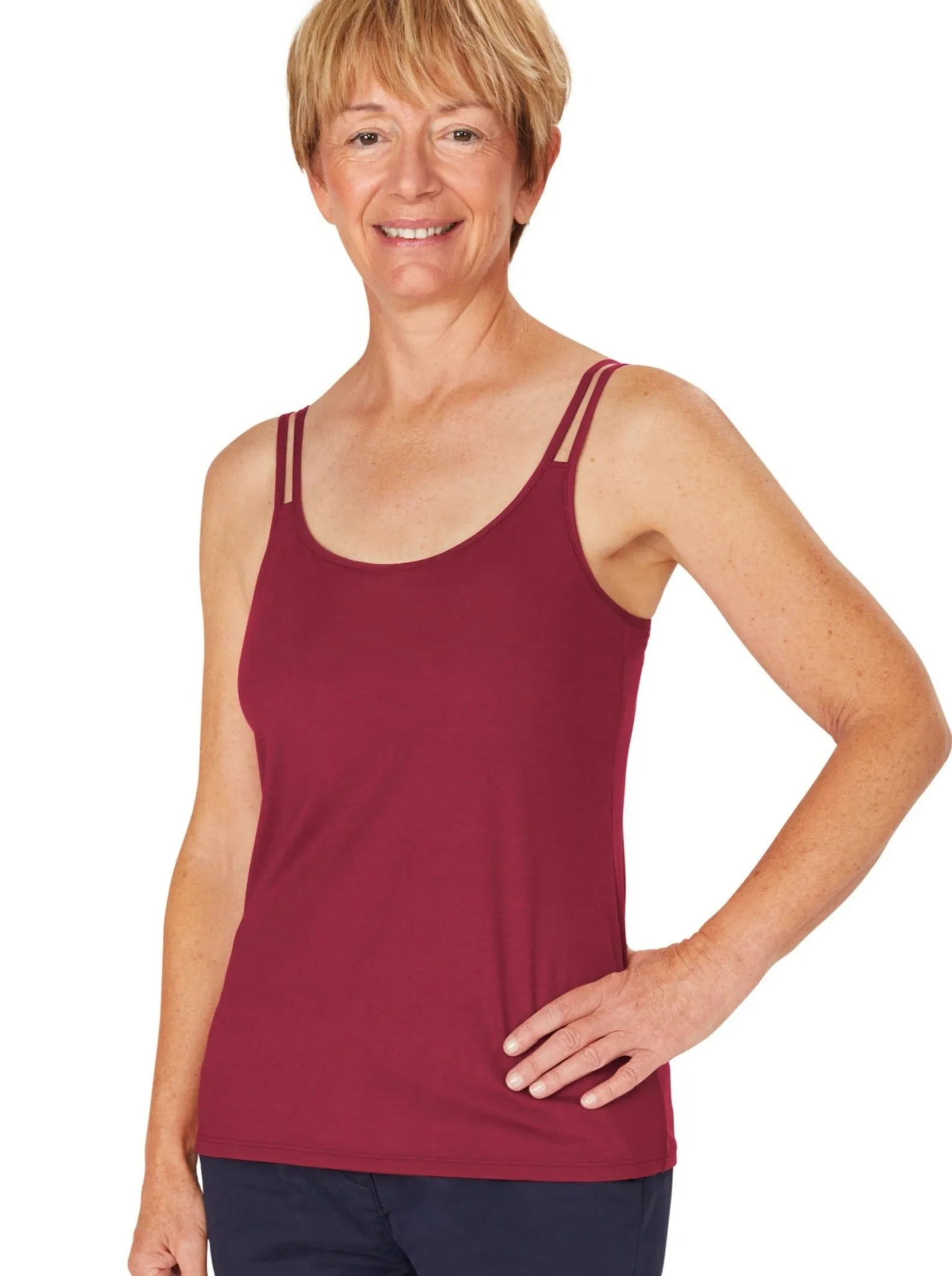 Amoena Valletta Mastectomy Top - Red