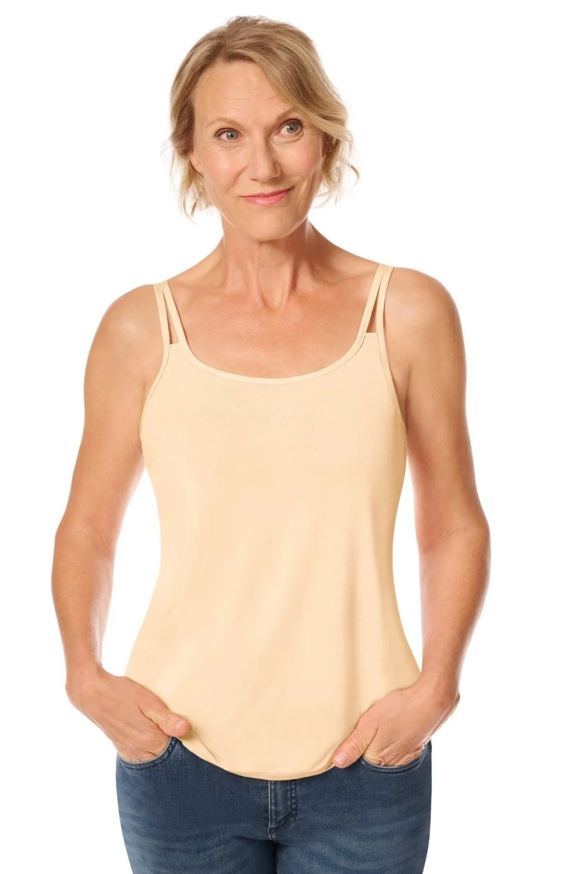 Amoena Valletta Mastectomy Top - Sand