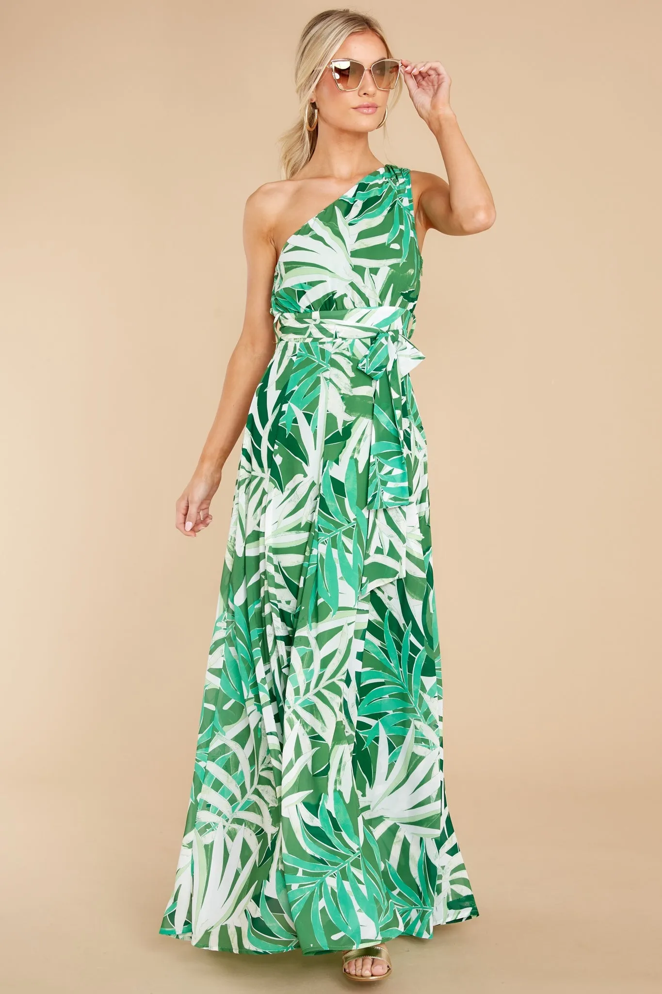 An Affair To Remember Green Multi Print Maxi Dress