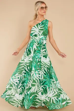 An Affair To Remember Green Multi Print Maxi Dress