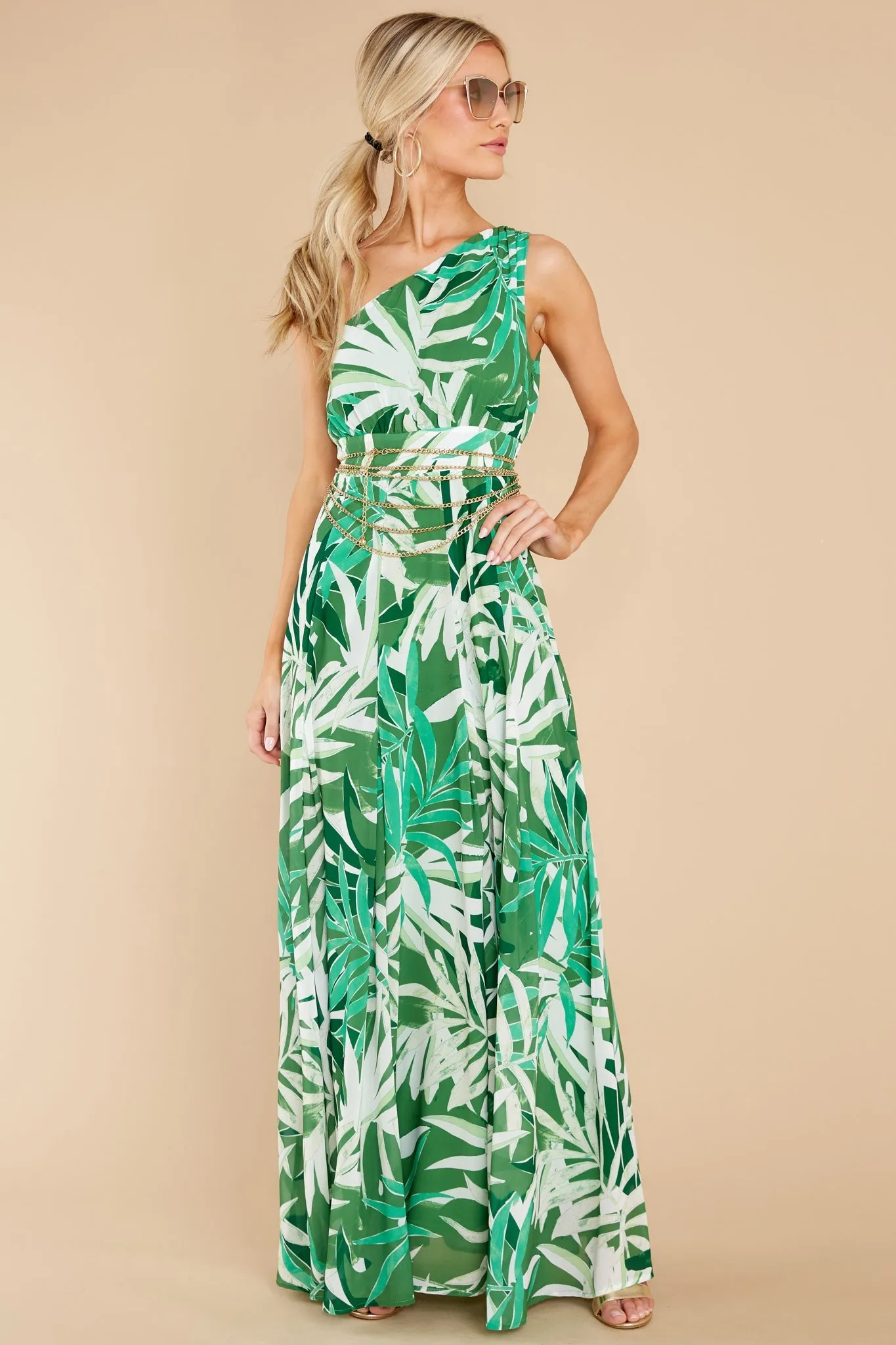 An Affair To Remember Green Multi Print Maxi Dress