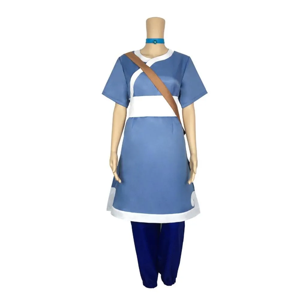 Anime Katara Avatar The Last Airbender Costume Party Carnival Cosplay Full Set