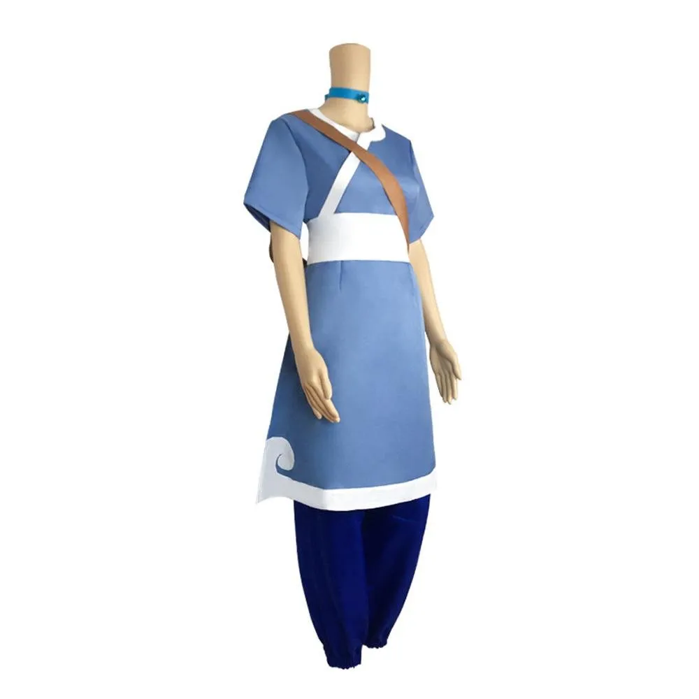 Anime Katara Avatar The Last Airbender Costume Party Carnival Cosplay Full Set