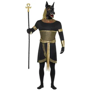 Anubis the Jackal Adult Costume, Black & Gold