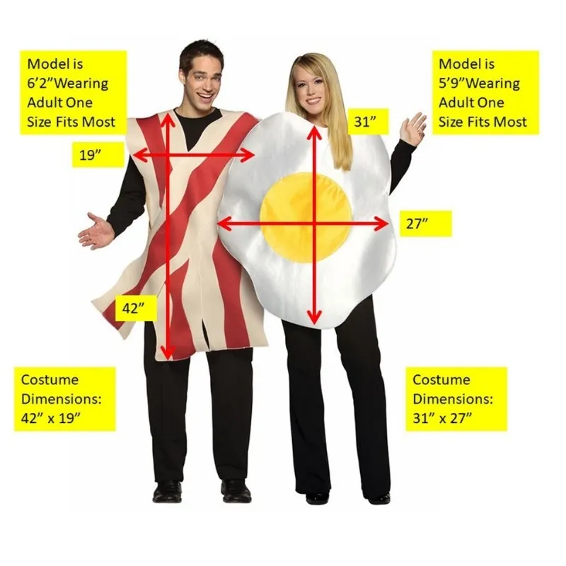 Bacon & Eggs Couples Costume