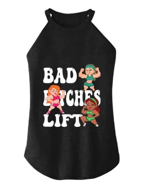 BAD BITCHES LIFT TRI ROCKER COTTON TANK