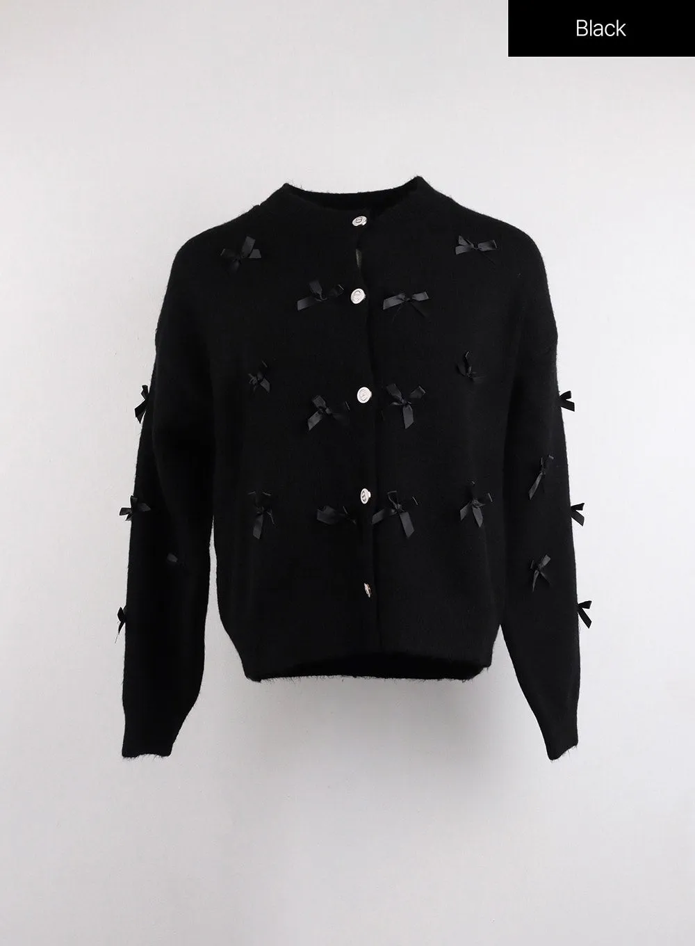 Balletcore Ribbon Button Up Sweater OJ418