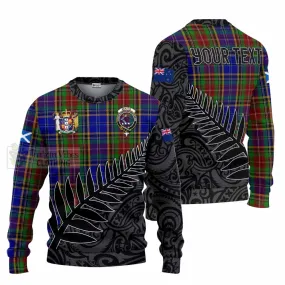 Beattie (Beatty) Crest Tartan Knitted Sweater with New Zealand Silver Fern Half Style