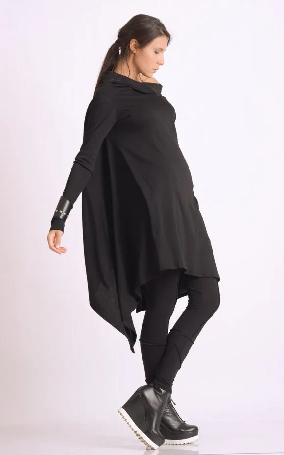 Black Asymmetric Tunic