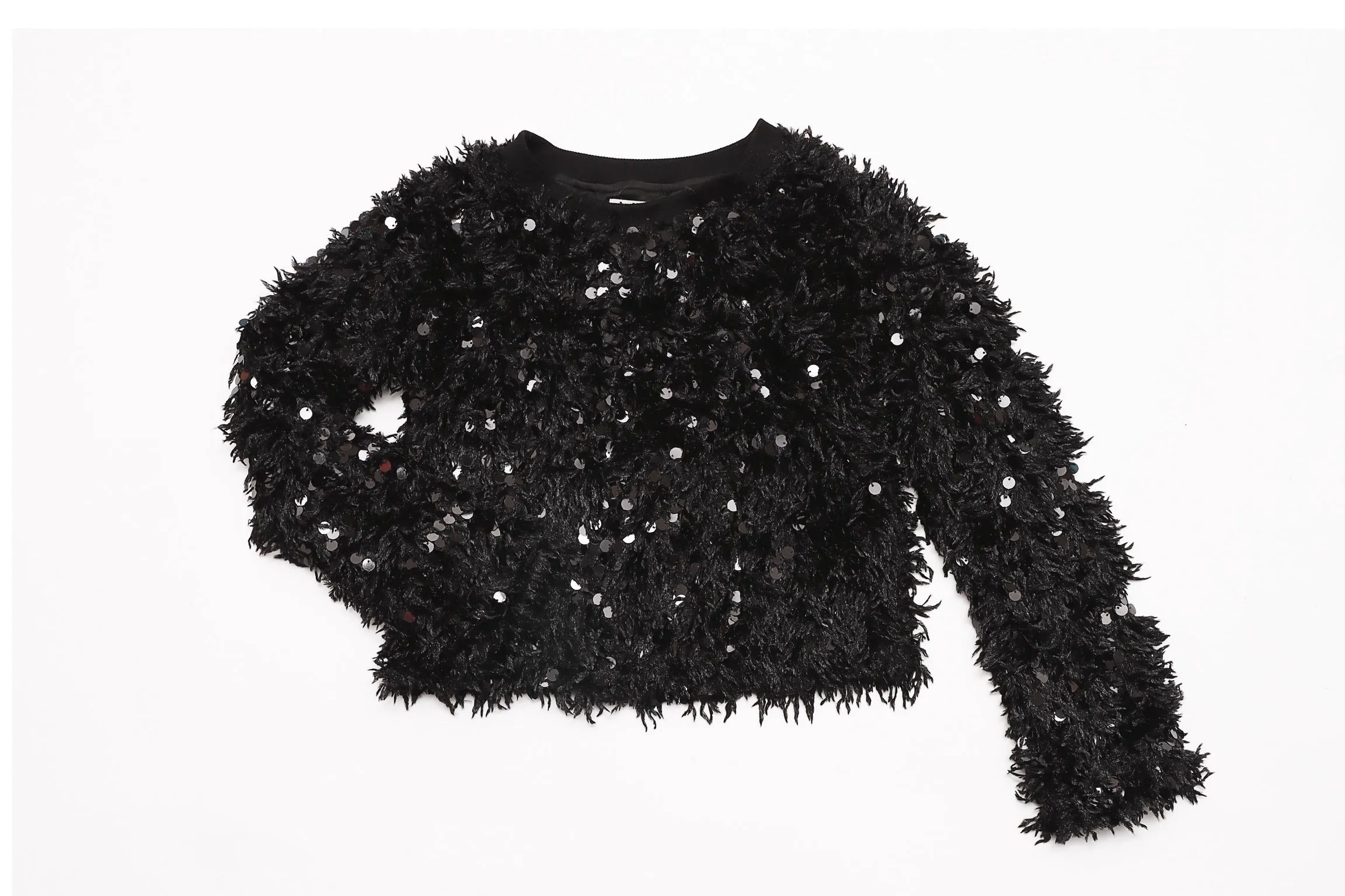 Black Texture Sweater