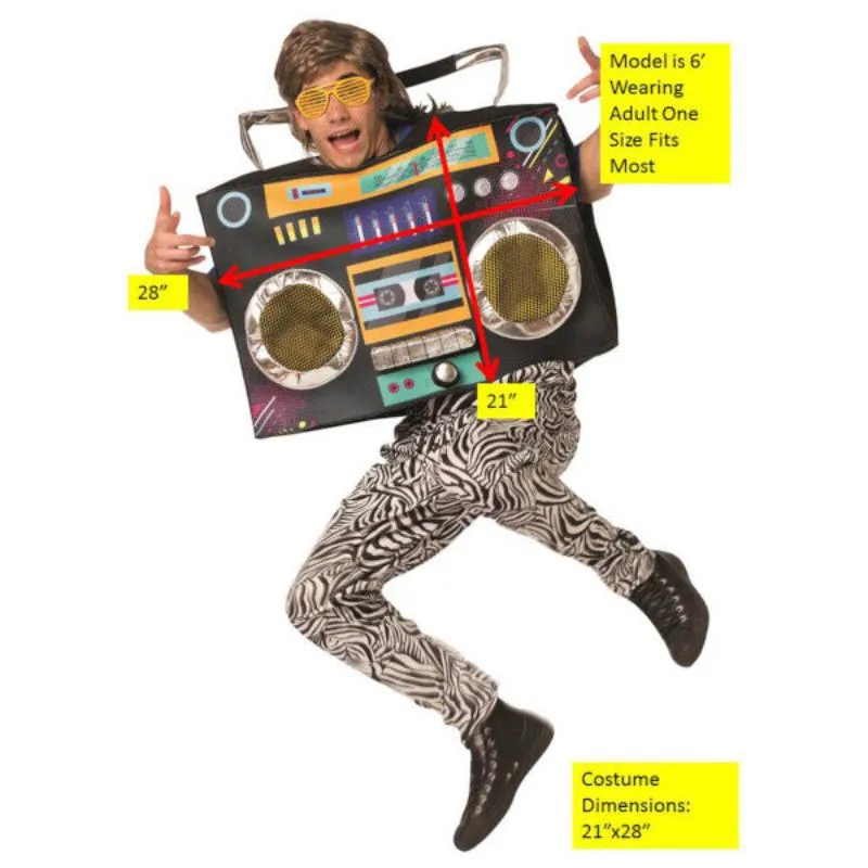 Boom Box Novelty Adult Costume