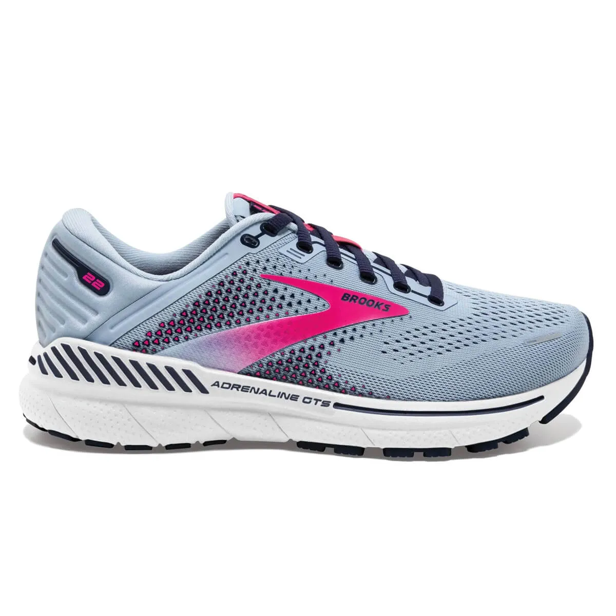 Brooks Adrenaline GTS 22 Womens | Kentucky Blue/peacoat/pink