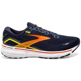 Brooks Men's Ghost 15 Running Shoes Peacoat / Red / Yellow