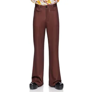 Brown Bell Bottom Pants