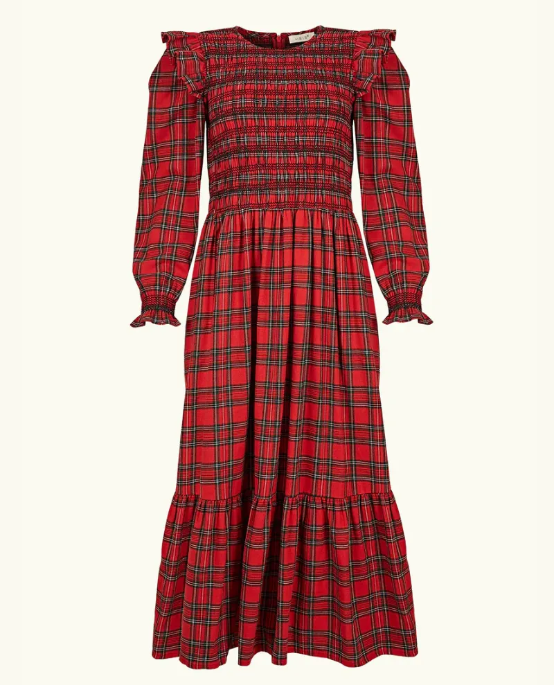 By Iris Freya Red Tartan Dress