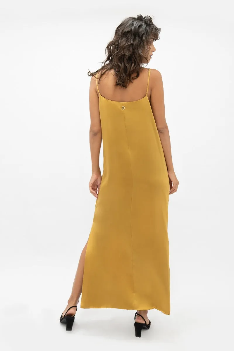 Calabar Slip Dress Mimosa Yellow