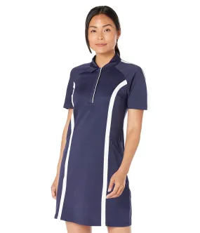 Callaway Dress, Short Sleeve Color-Block Dress