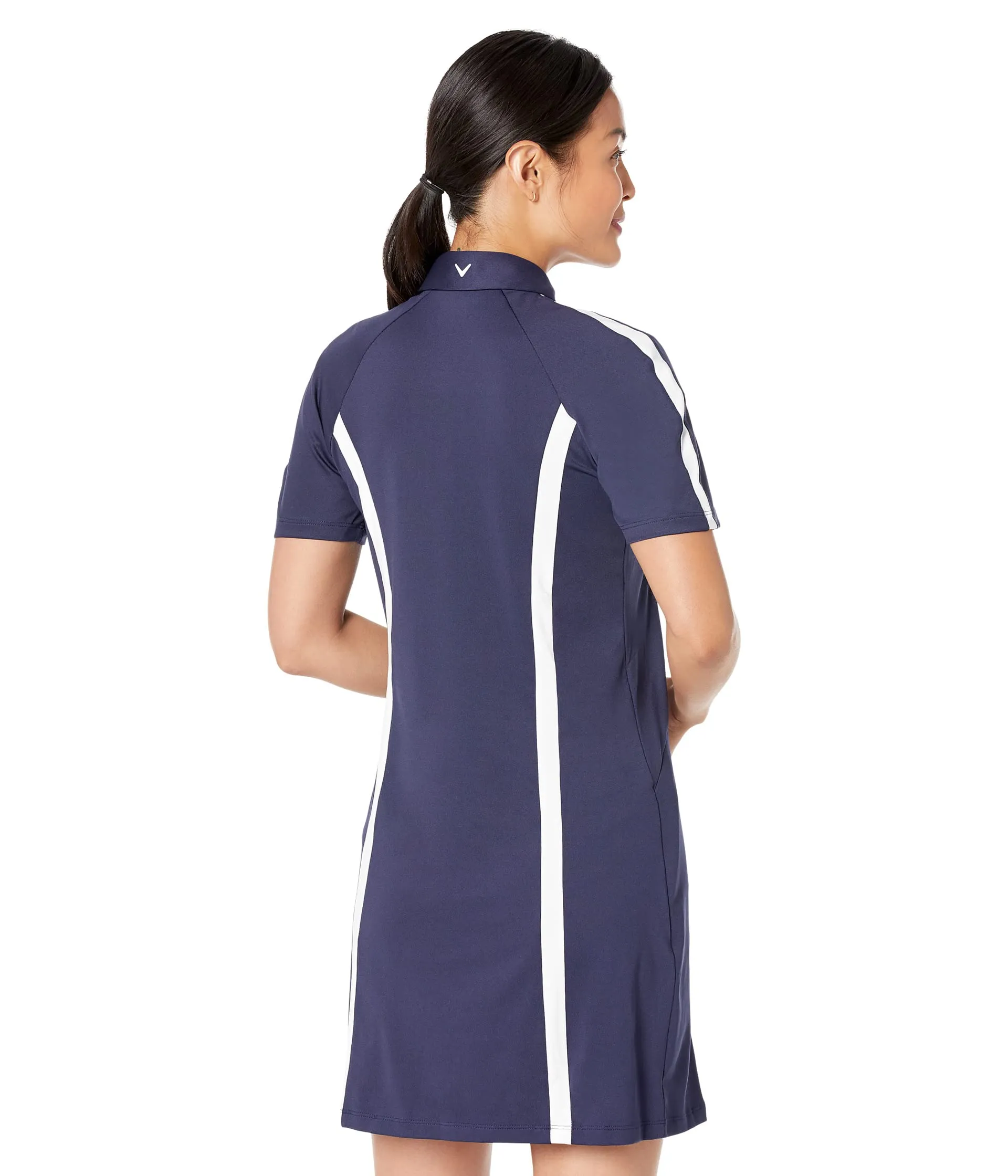 Callaway Dress, Short Sleeve Color-Block Dress