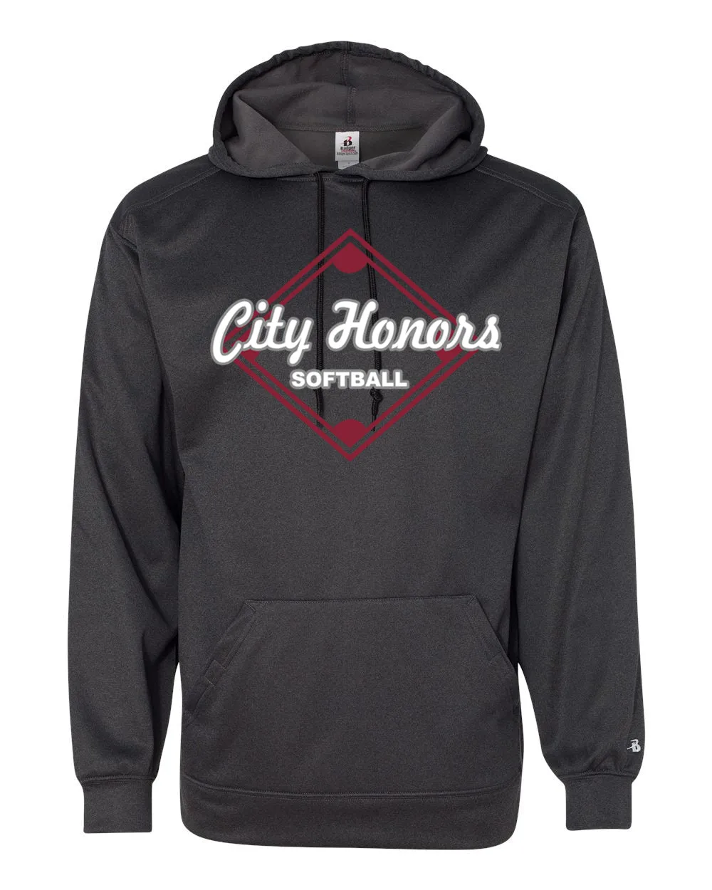 City Honors Badger Hooded Performance Sweatshirt