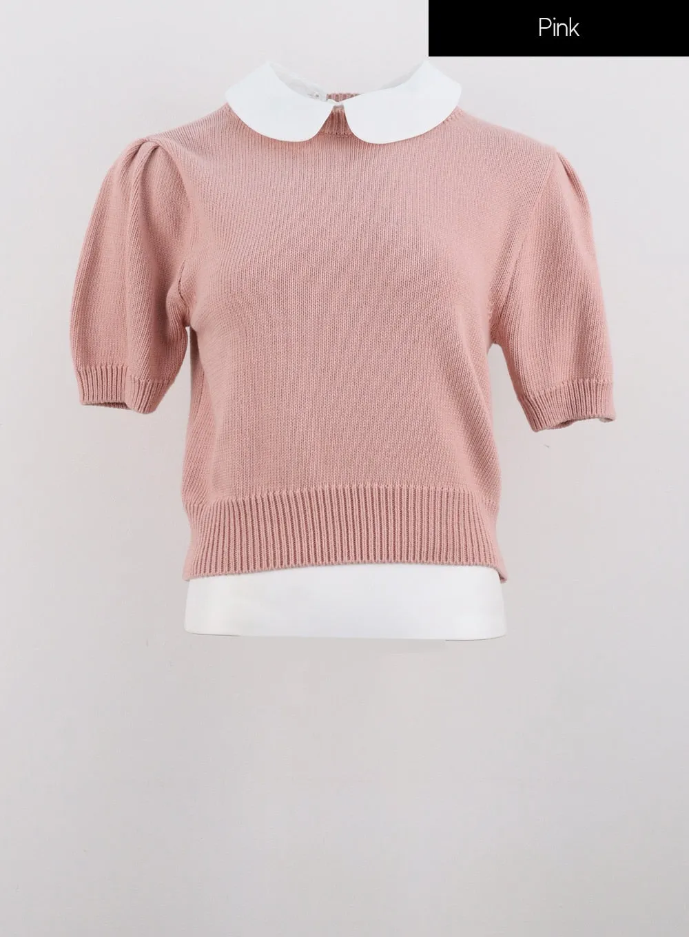 Collared Short-Sleeve Knit IG320