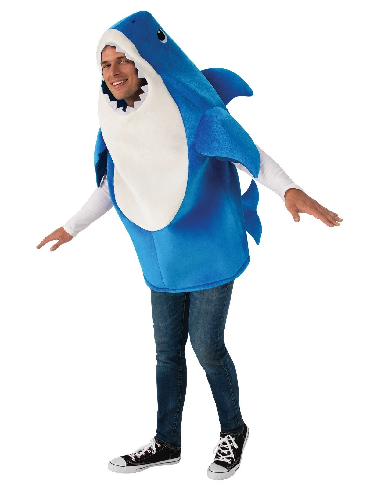 Daddy Shark Deluxe Blue Costume for Adults - Baby Shark