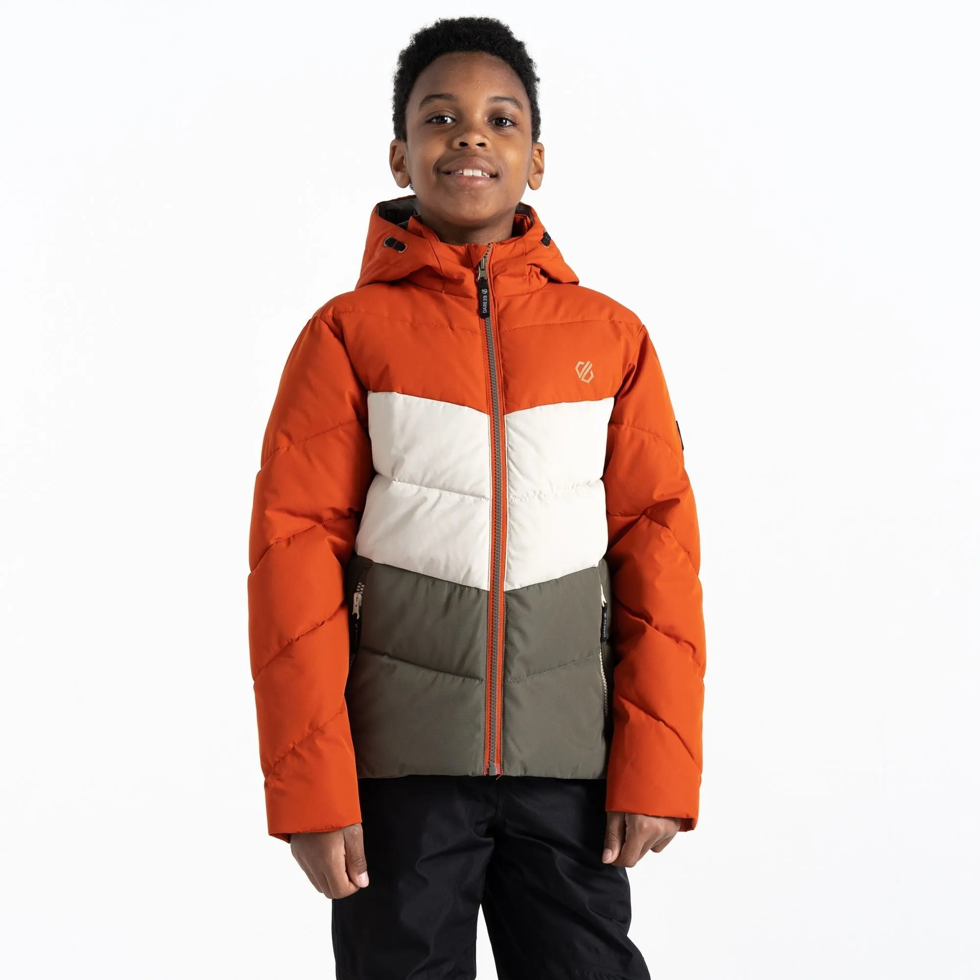 Dare2B Kids' Jolly Puffer Jacket | Lichen Green Brown