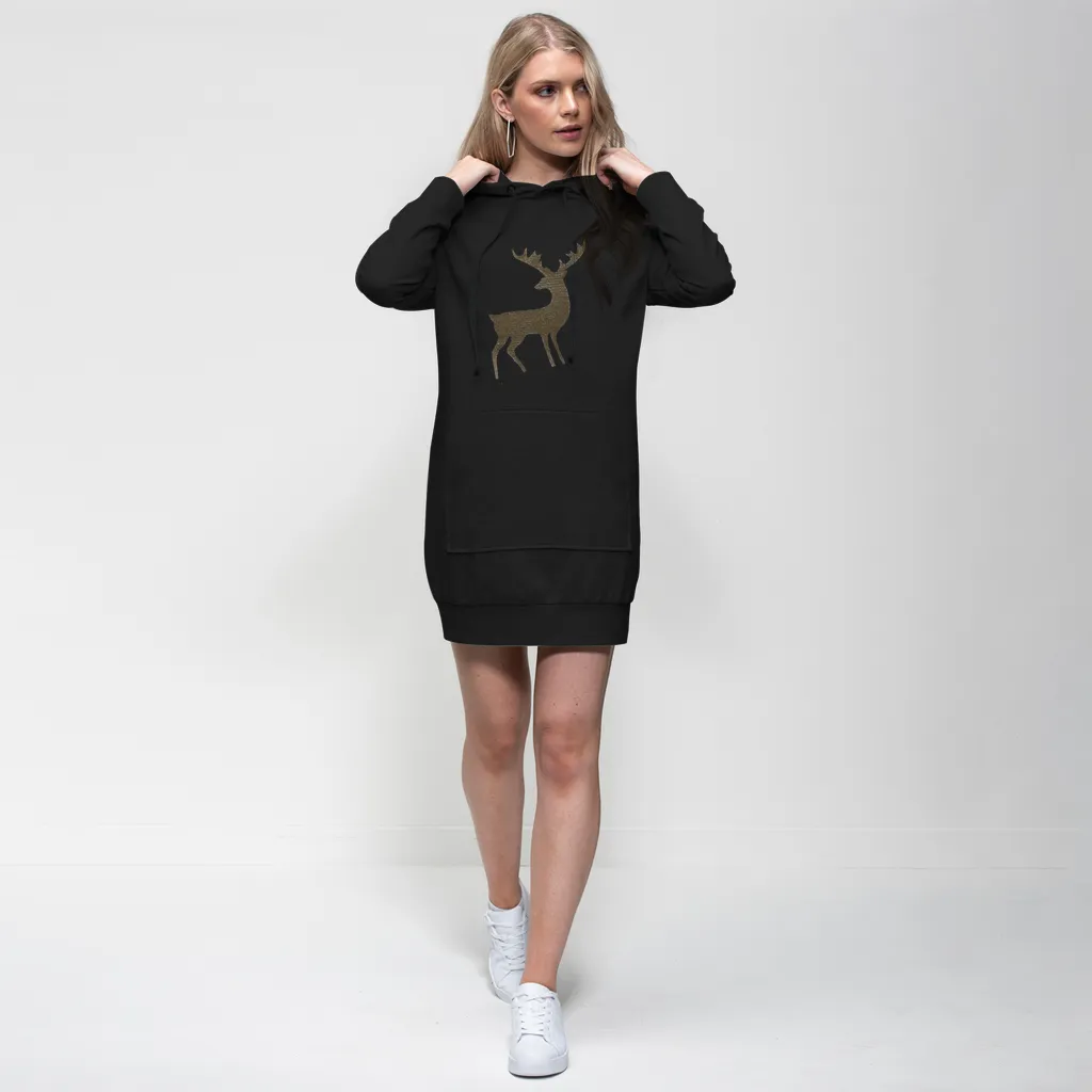 Deer Premium Adult Hoodie Dress