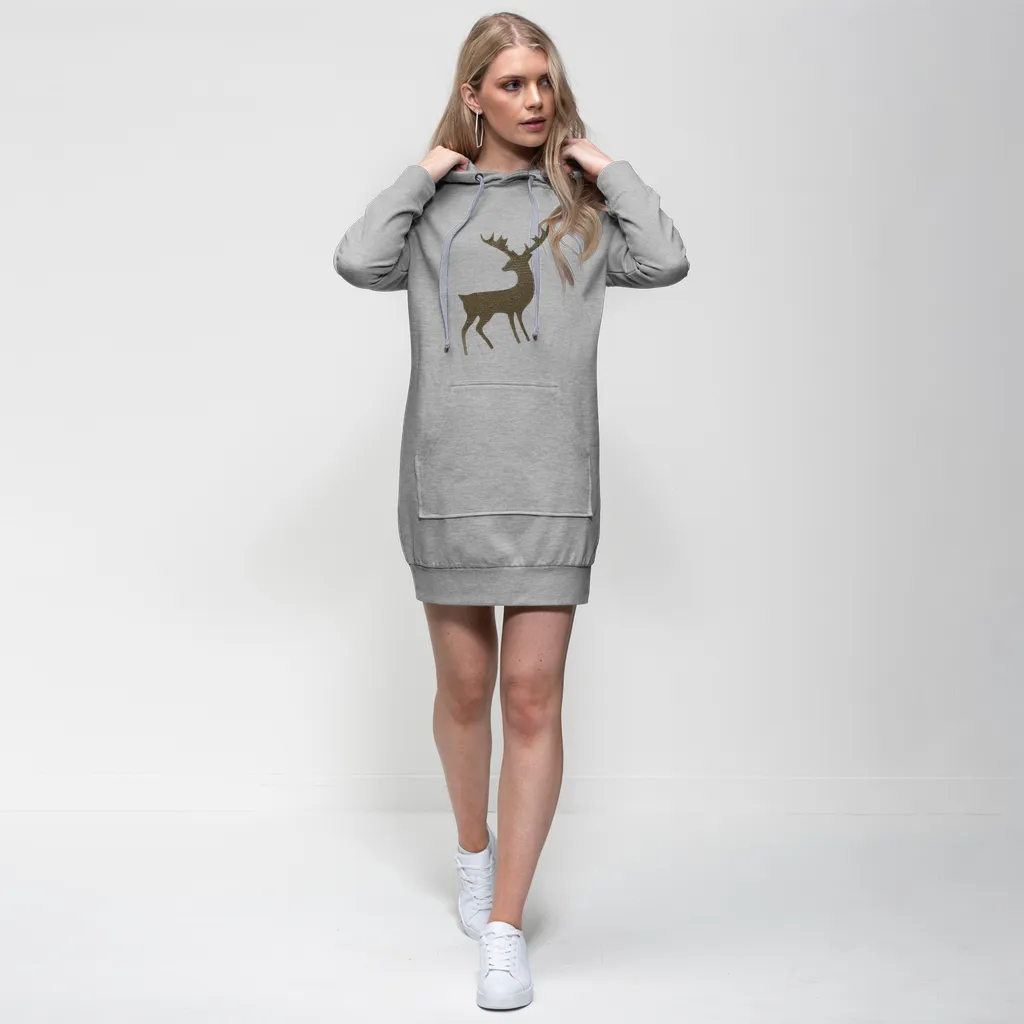 Deer Premium Adult Hoodie Dress