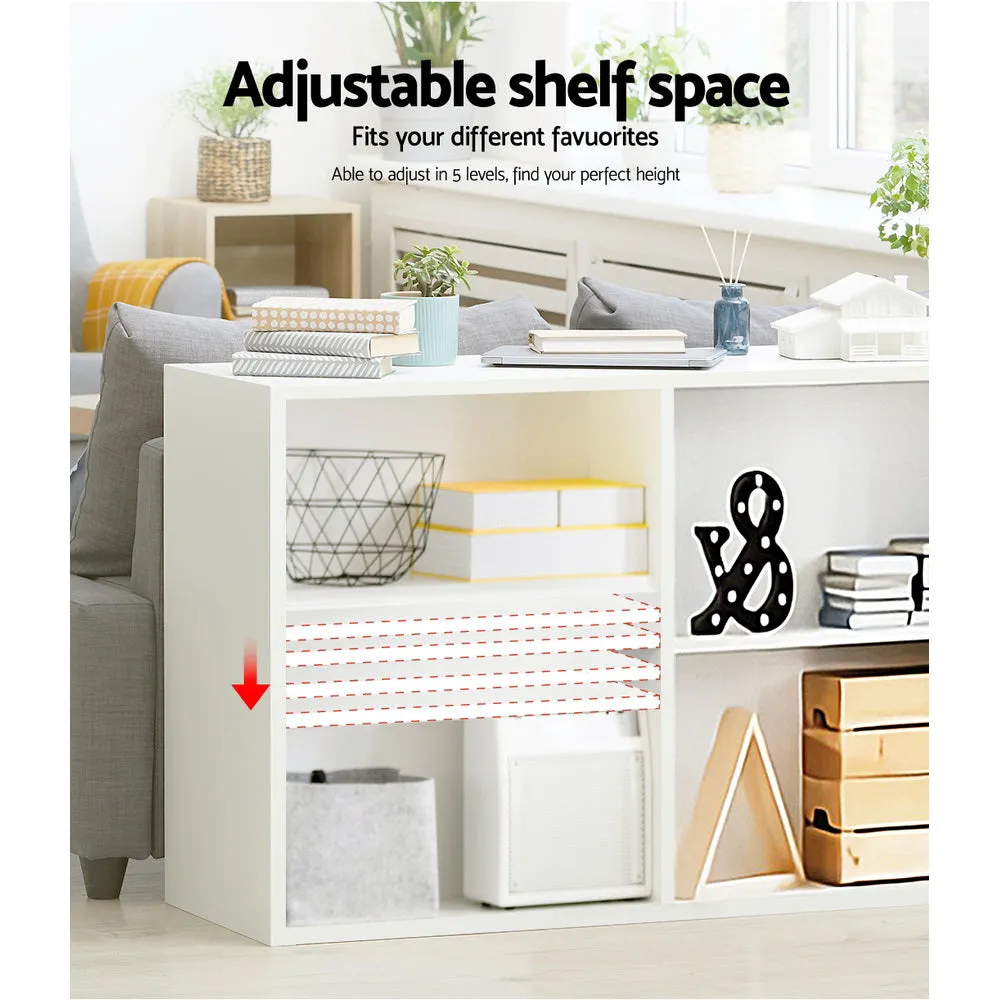 DIY Bookcase Multi Combination Unit Shelves 3 Pc Storage White