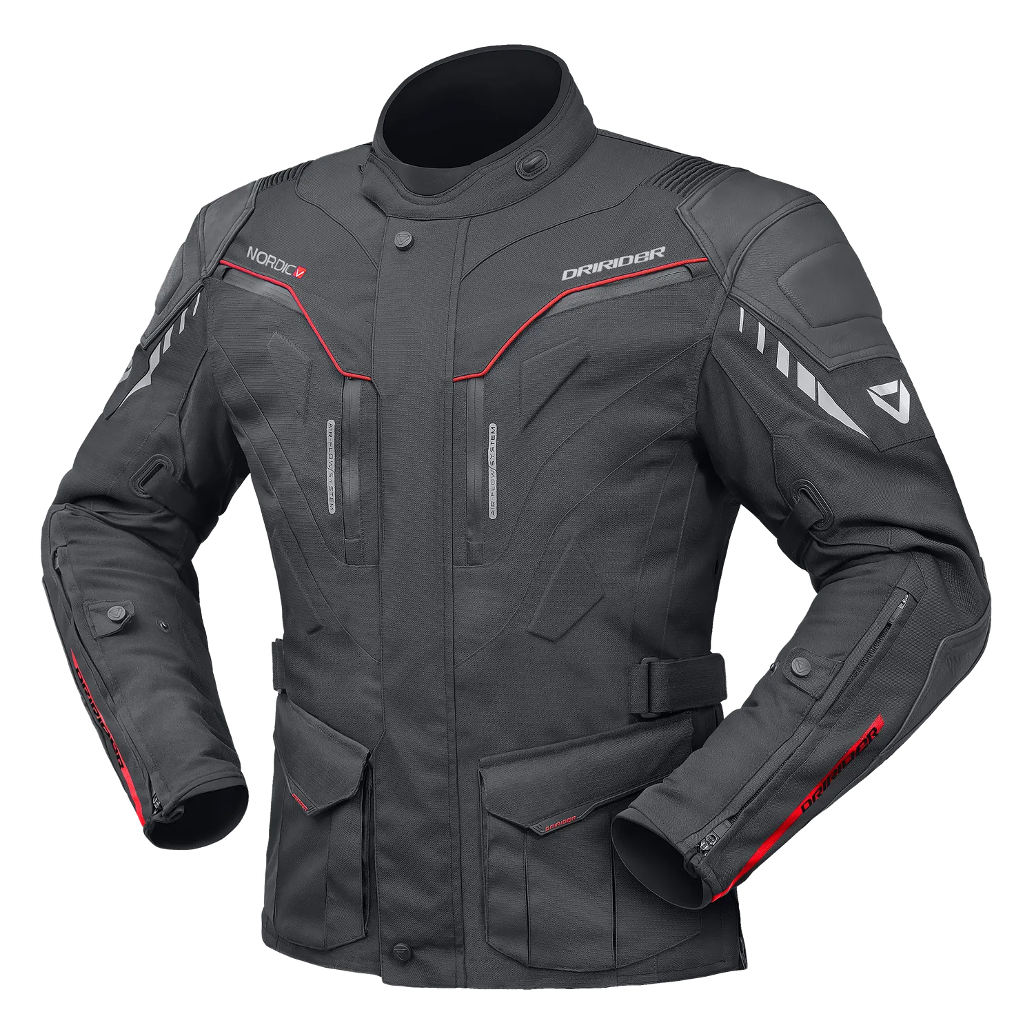 DRIRIDER NORDIC V BLACK/BLACK TEXTILE WOMENS JACKET