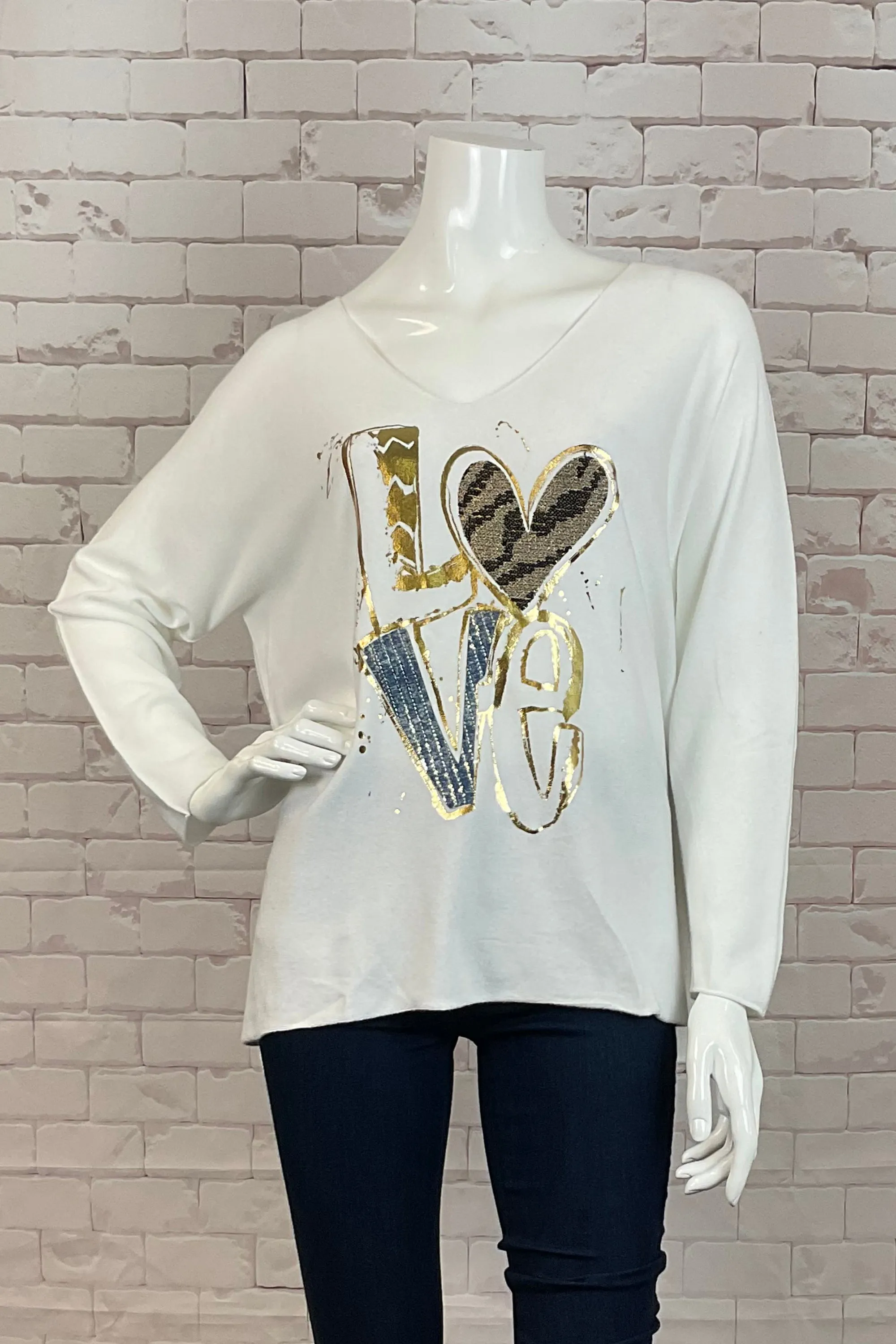 FOIL LOVE TOP