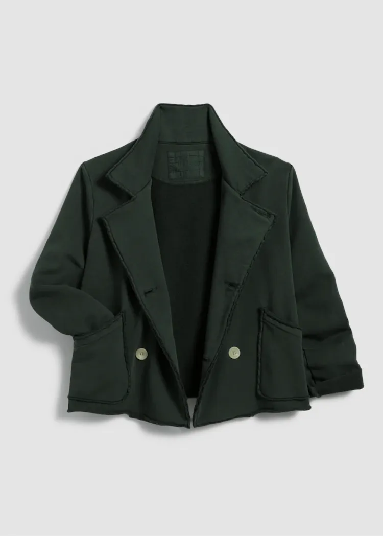 Frank & Eileen | Mini Belfast Cropped Peacoat | Triple Fleece