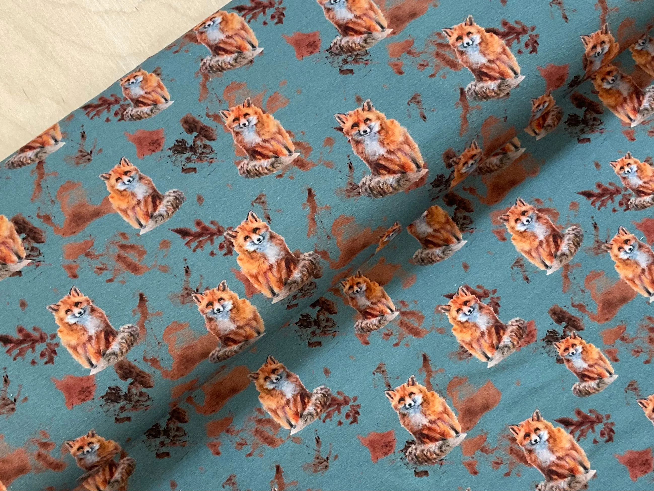 Friendly Fox Cotton Jersey