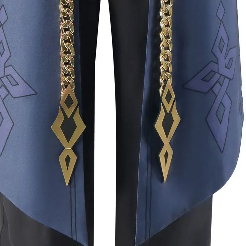 Genshin Impact the Eleven Fatui Harbingers The Captain Il Capitano Cosplay Costume