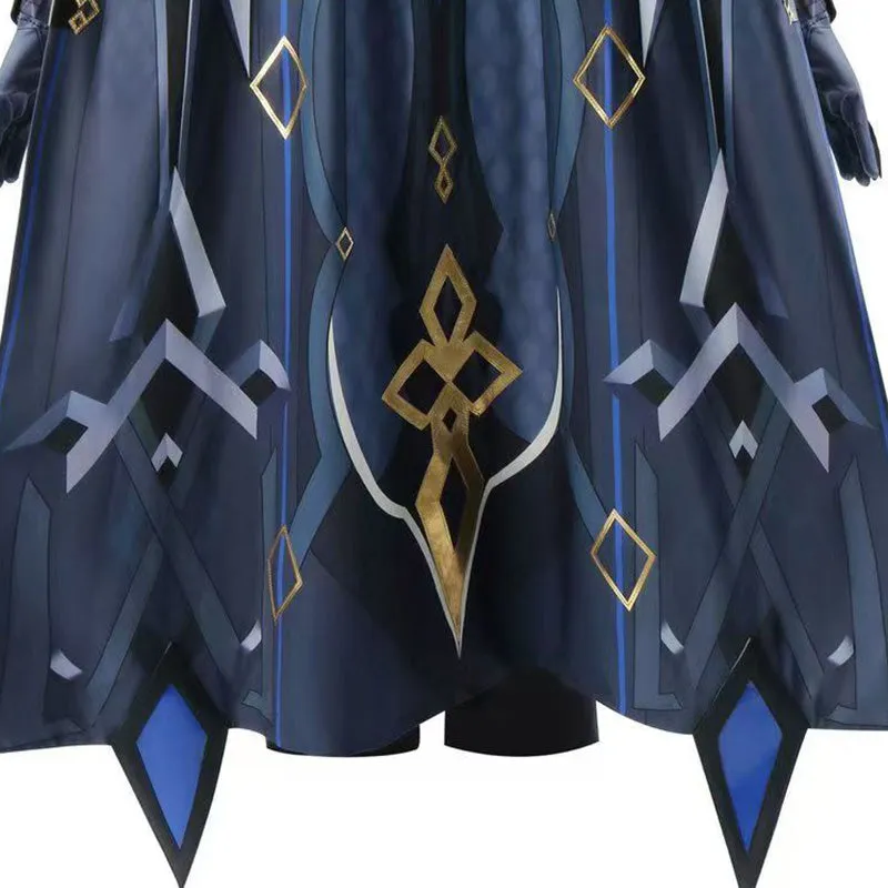 Genshin Impact the Eleven Fatui Harbingers The Captain Il Capitano Cosplay Costume