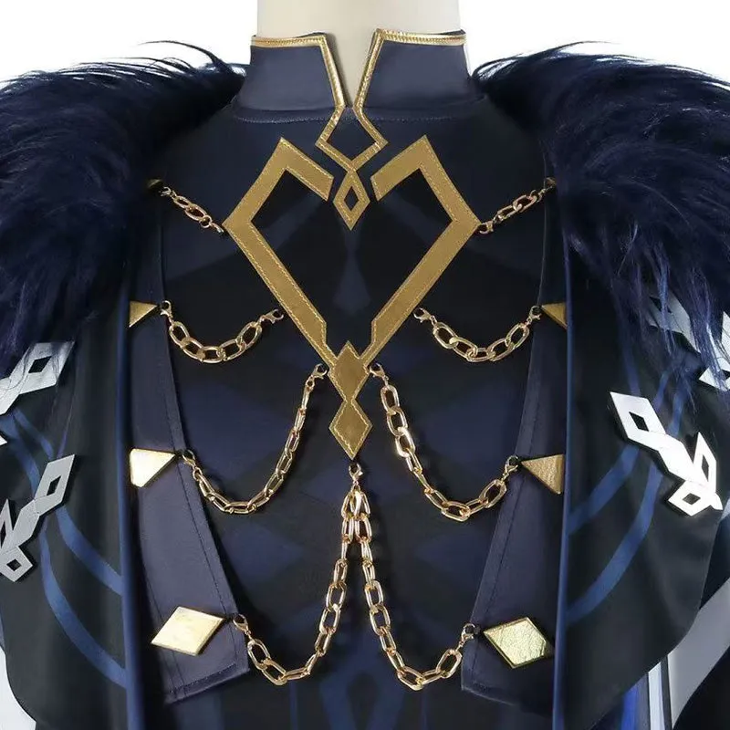 Genshin Impact the Eleven Fatui Harbingers The Captain Il Capitano Cosplay Costume