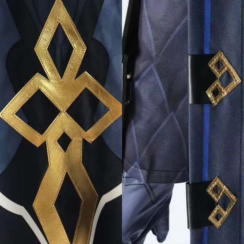 Genshin Impact the Eleven Fatui Harbingers The Captain Il Capitano Cosplay Costume