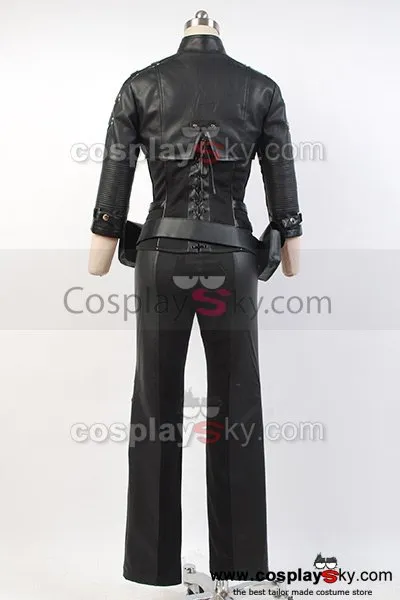 Green Arrow Black Canary Sara Lance Cosplay Costume Artificial Leather Outfit