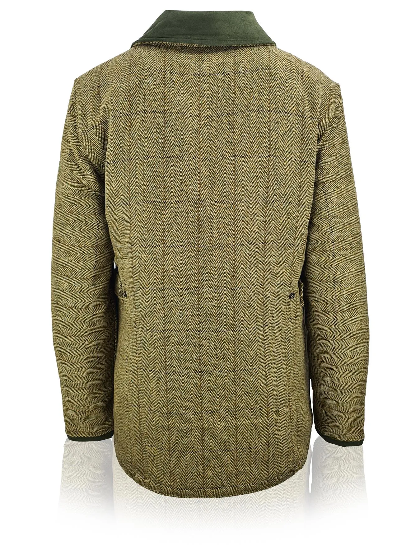 Hazy Blue Womens Quilted Derby Tweed Shooting Jacket