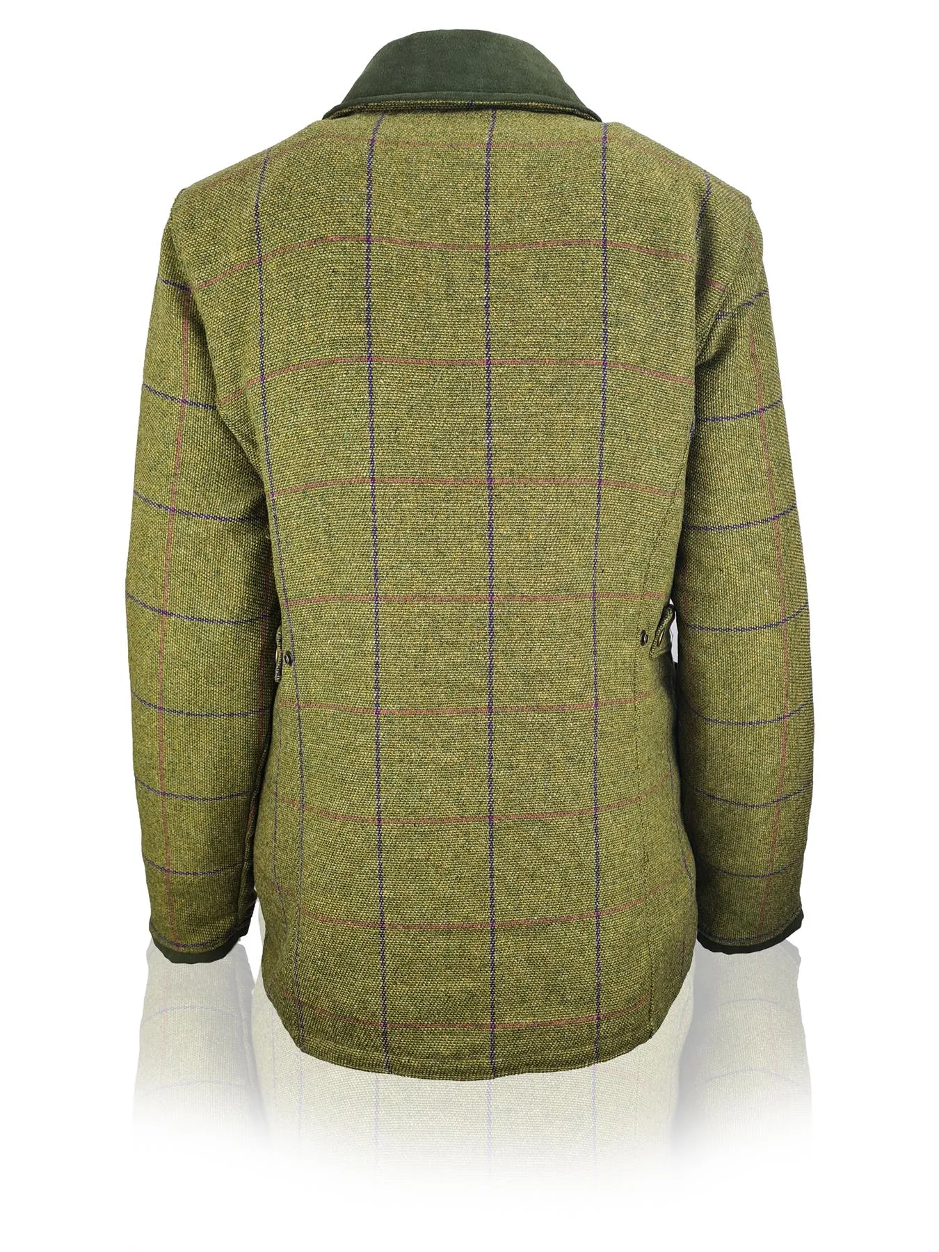 Hazy Blue Womens Quilted Derby Tweed Shooting Jacket